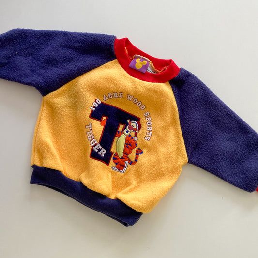 Vintage Disney Winnie The Pooh Tigger Fleece Jumper - Size 1