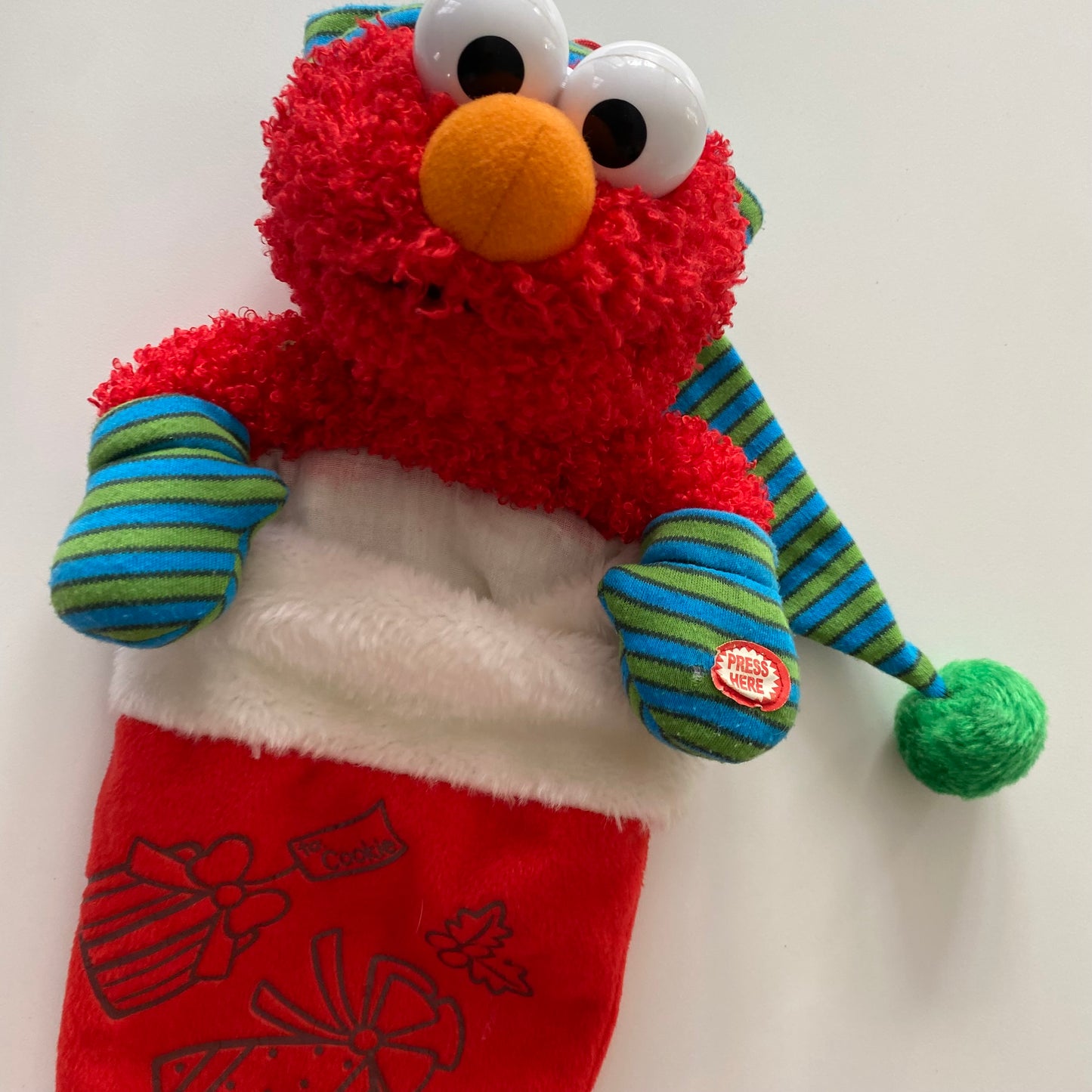 Vintage Sesame Street Elmo Stocking