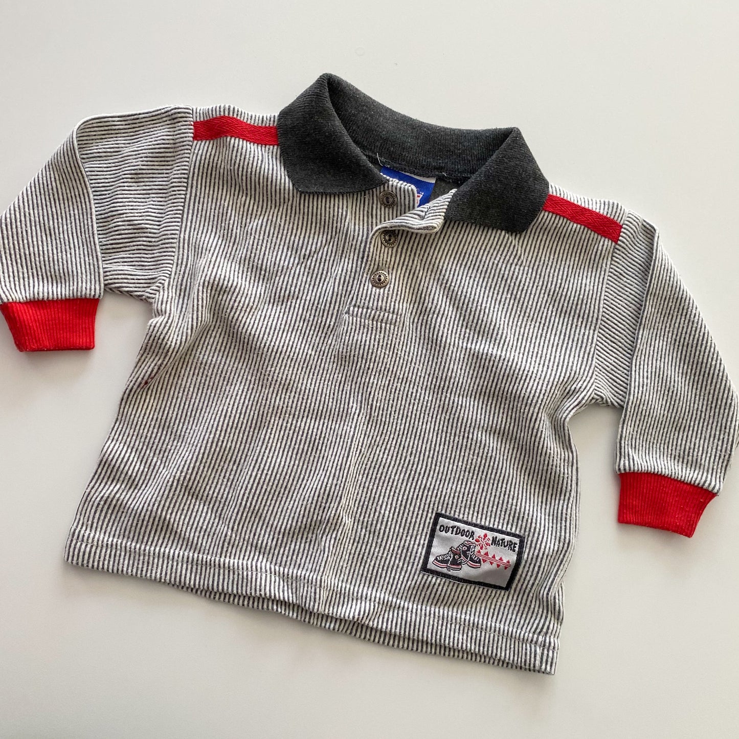 Vintage Kids Club Polo Shirt - Size 12M
