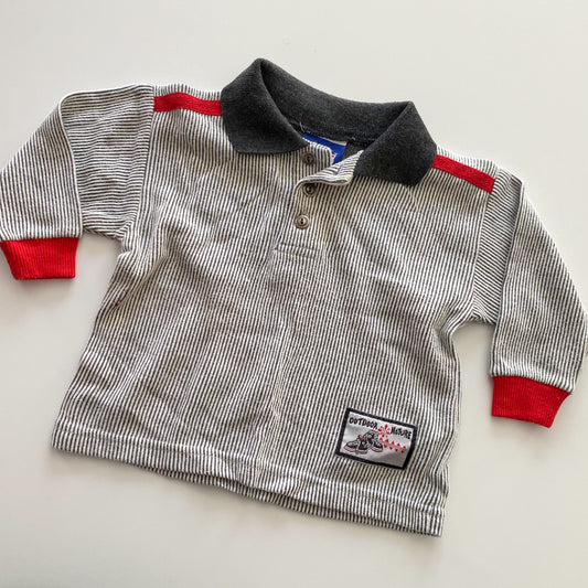 Vintage Kids Club Polo Shirt - Size 12M