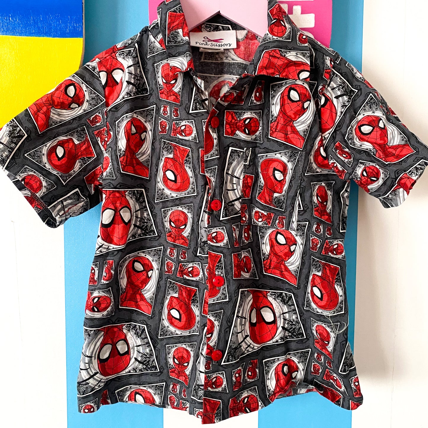 Handmade Spider-Man Shirt - Size 3