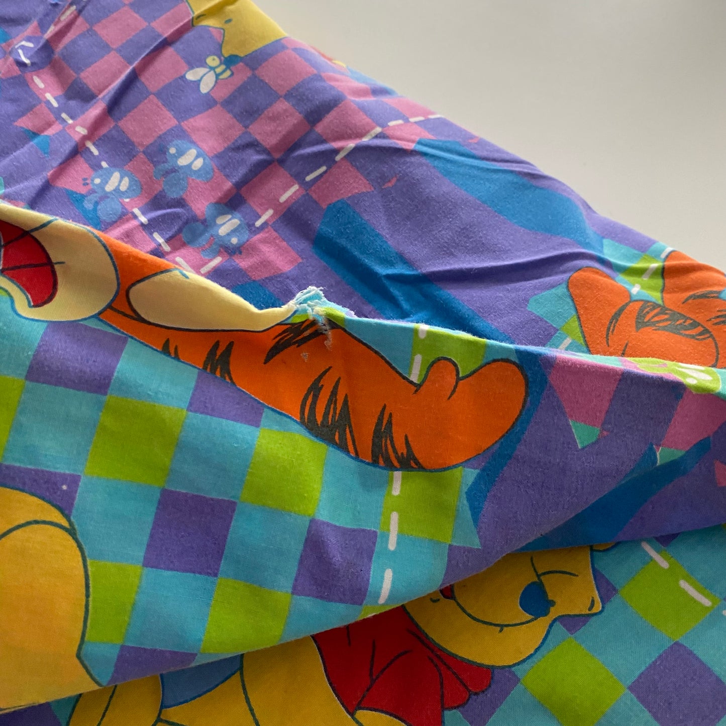 Vintage Disney Winnie The Pooh Single Duvet Cover (FLAW)