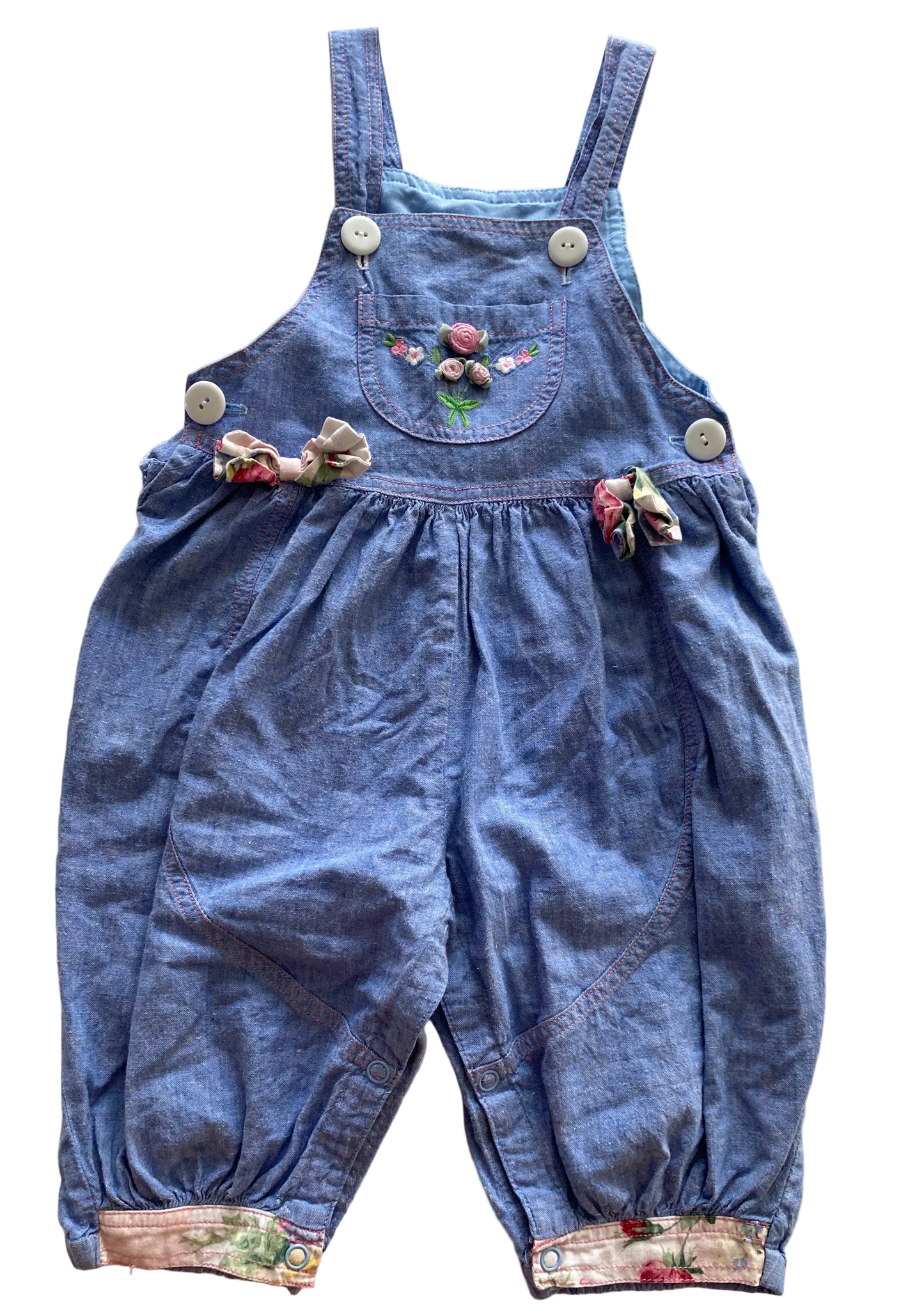 Vintage Overalls - Size 6-12M