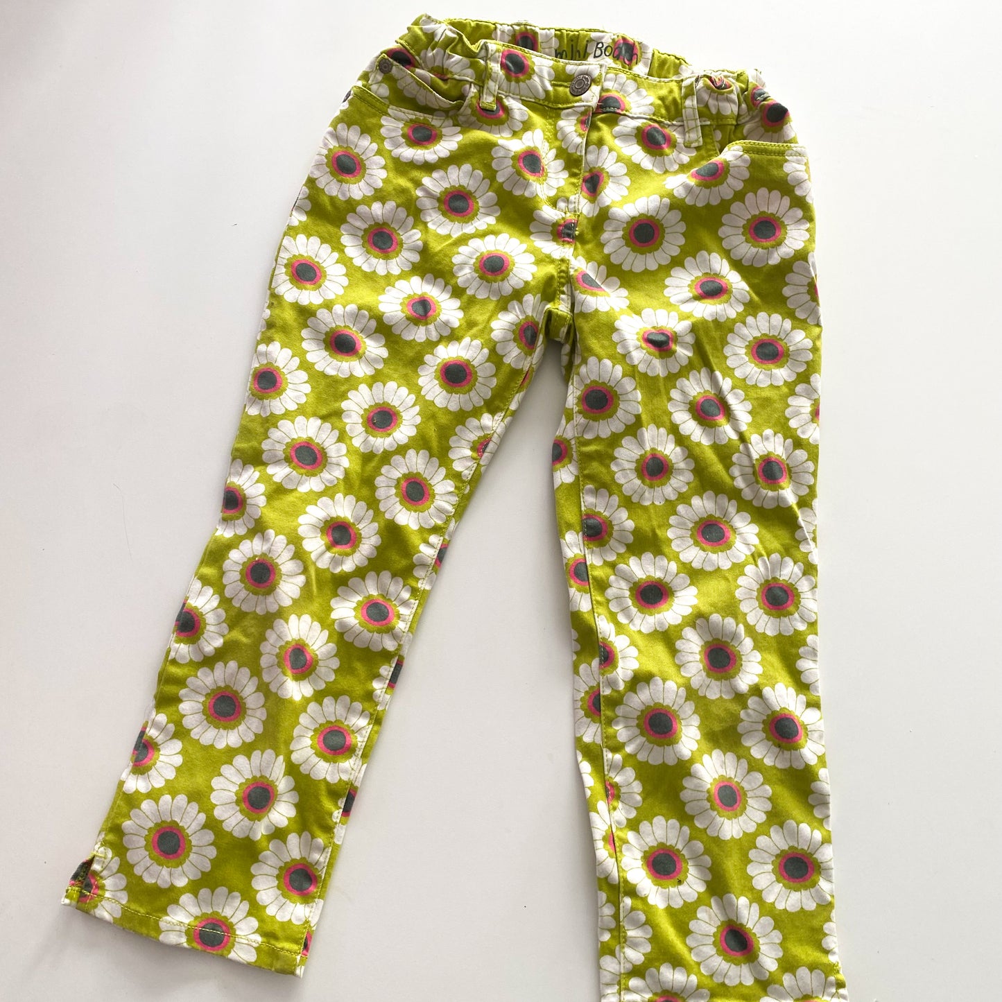 Mini Boden Floral Jeans - Size 10