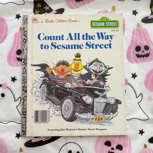 Vintage Count All The Way To Sesame Street Little Golden Book