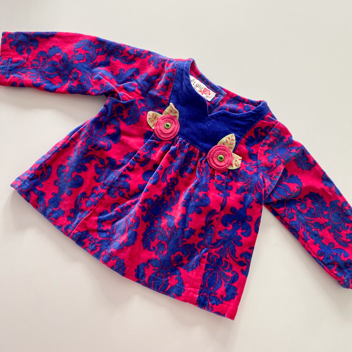 Y2K Baby Lulu Velour Top - Size 12M