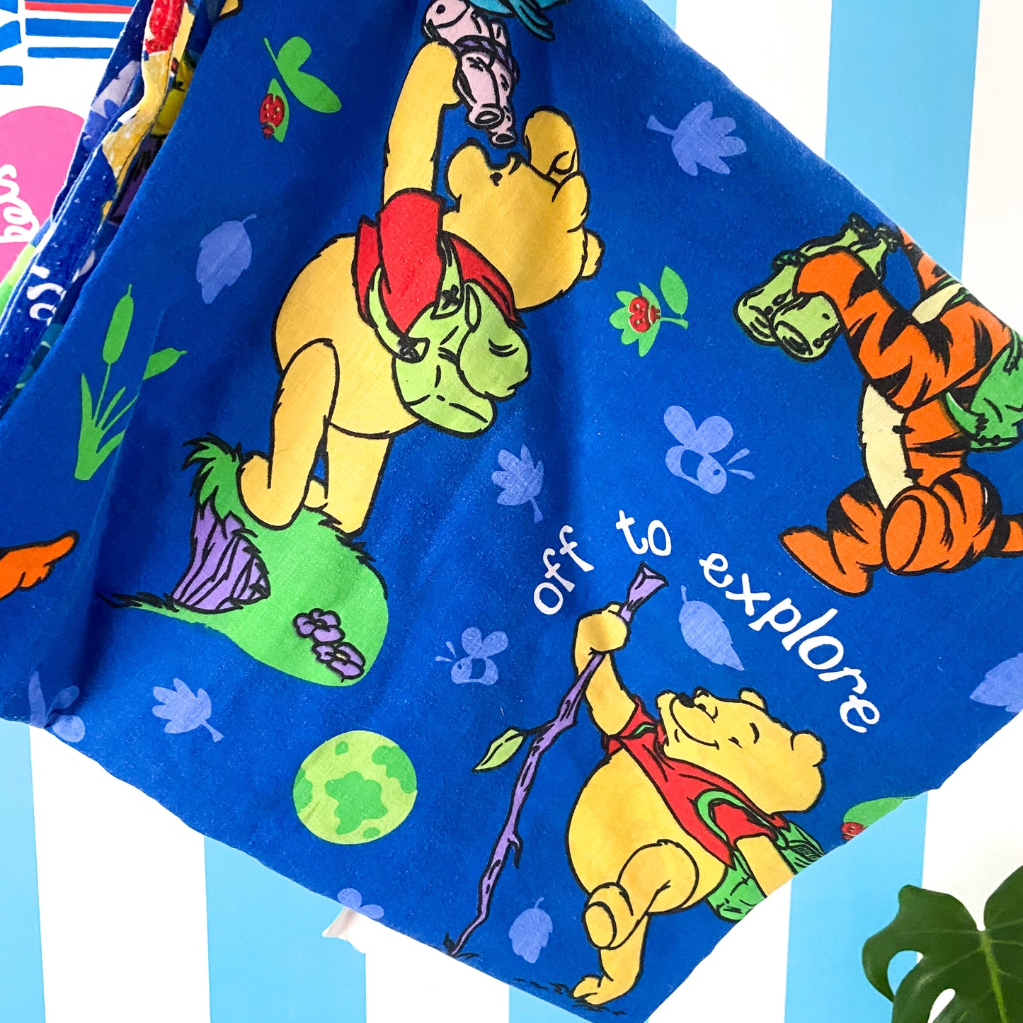 Vintage Disney Winnie The Pooh Single Flat Sheet