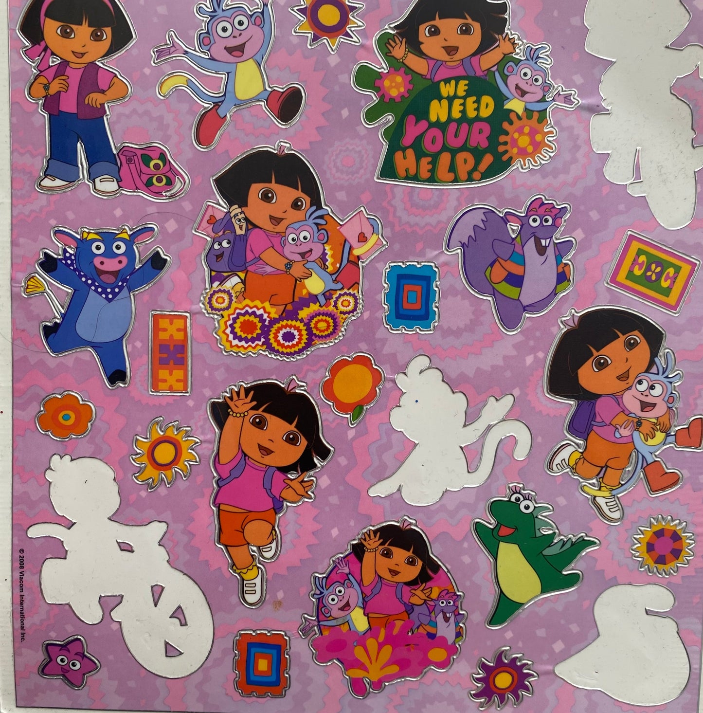 Y2K Dora The Explorer 2008 Stickers