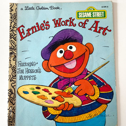 Sesame Street Ernie’s Work Of Art Little Golden Book