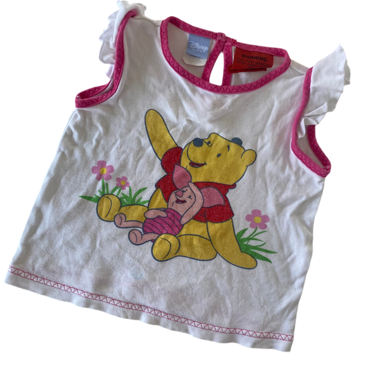Winnie The Pooh Top - Size 6-12M