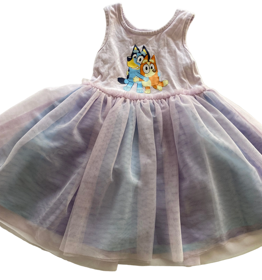 Bluey Tulle Dress - Size 2