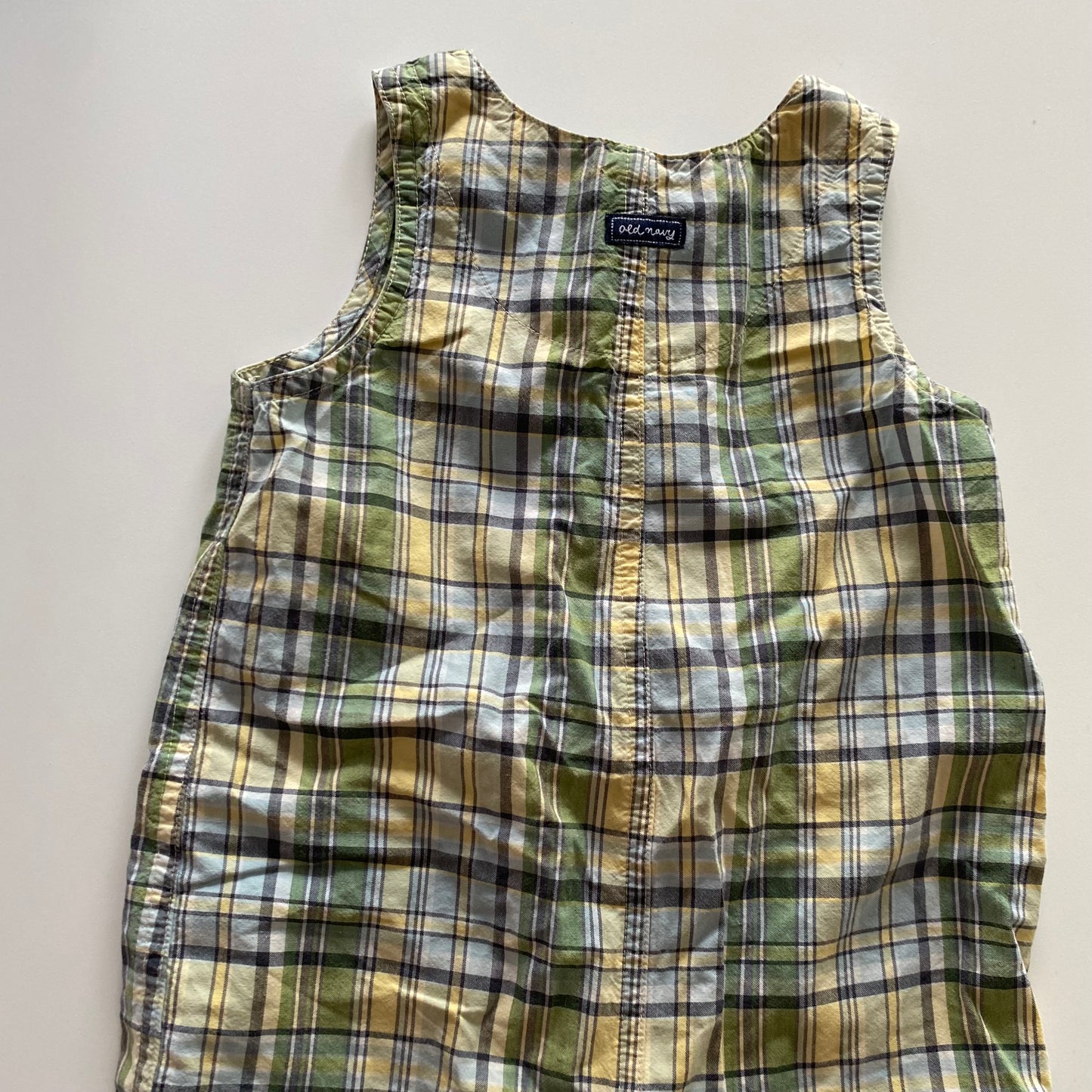 Old Navy Tartan Shortalls - Size 1