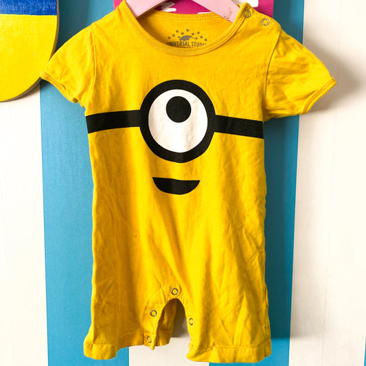 Universal Studios Minions Romper - Size 6-12M