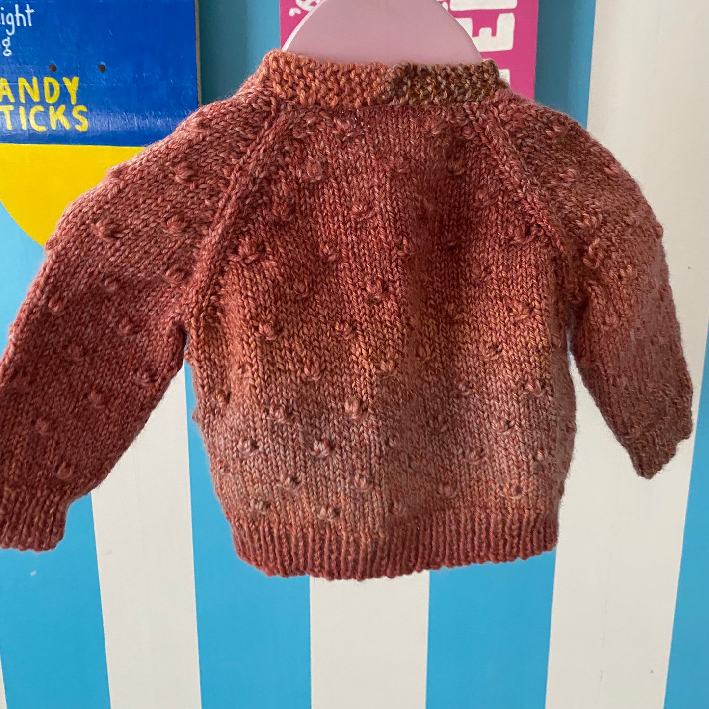 Handmade Knit Cardigan - Size 6M