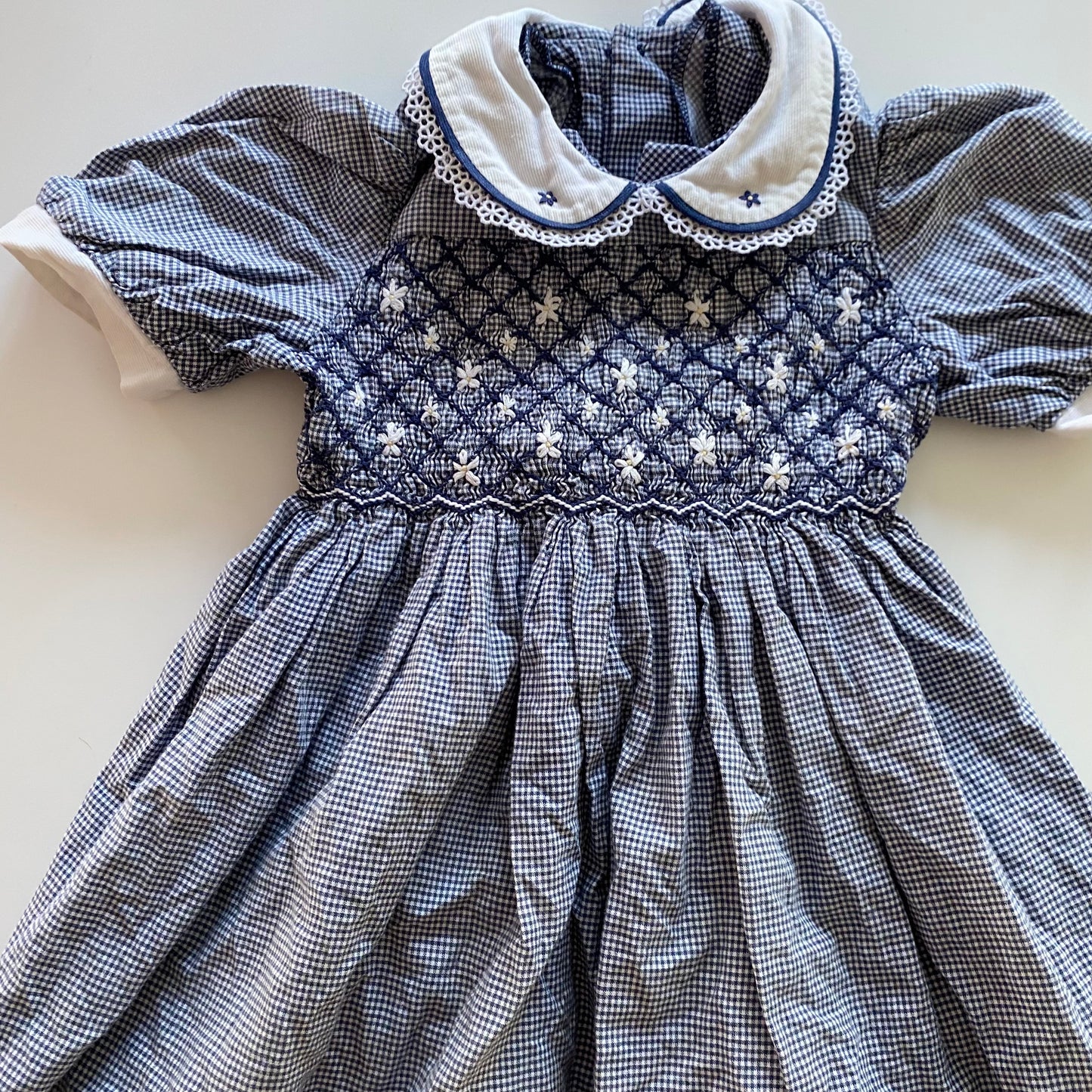 Vintage Smocked Dress - Size 1-2Y