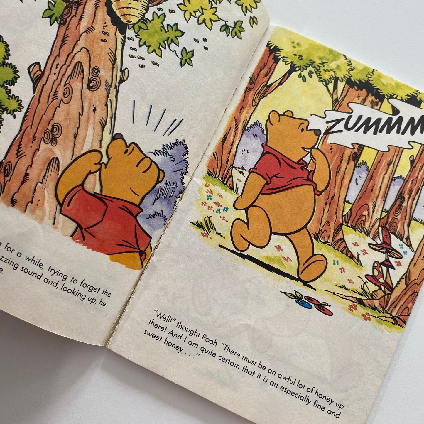 Vintage Winnie The Pooh Goes On A Honey Hunt Book