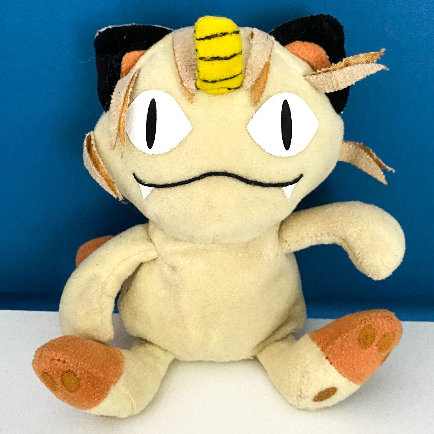 Vintage 1998 Hasbro Pokémon Meowth Beanie Plush