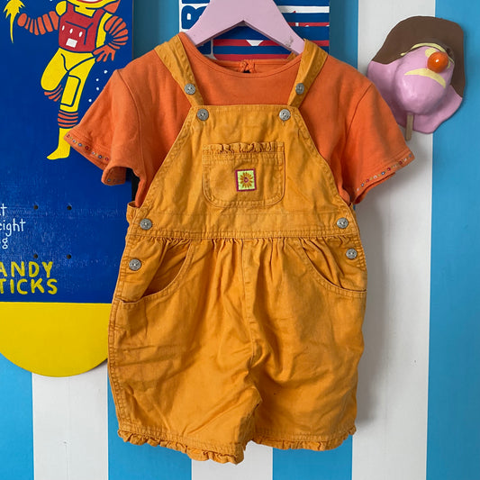 Vintage Mothercare Top & Shortalls - Size 1-2Y