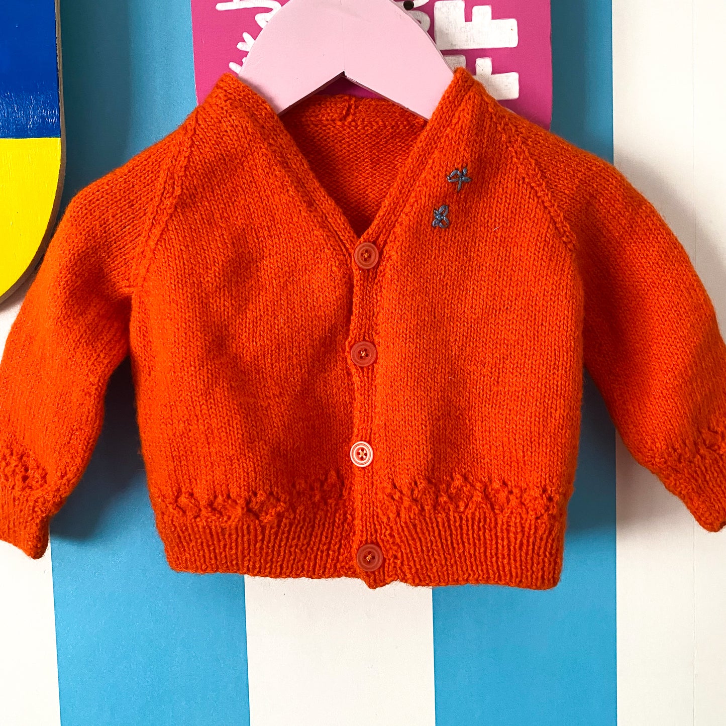 Handmade Knit Cardigan - Size 6-12M
