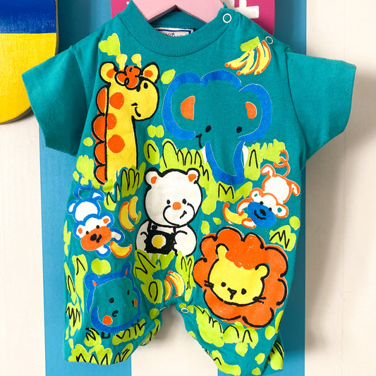 Vintage USA Made Color Track Romper - Size 9M