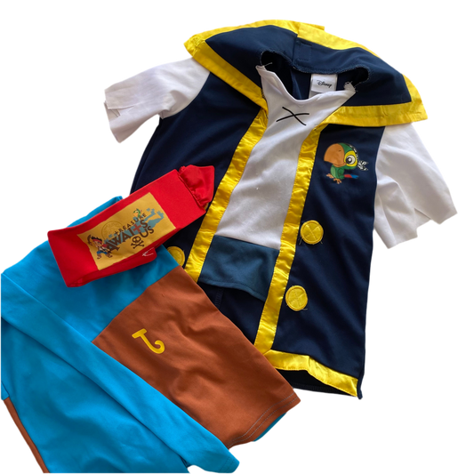 Disney Jake & The Netherland Pirates Costume - Size 5-6Y