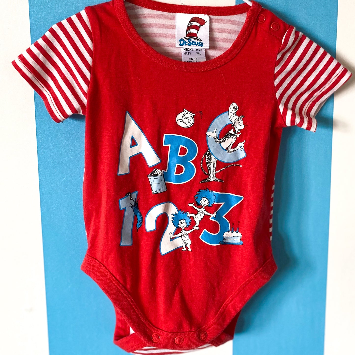 Dr Seuss Bodysuit - Size 6-12M