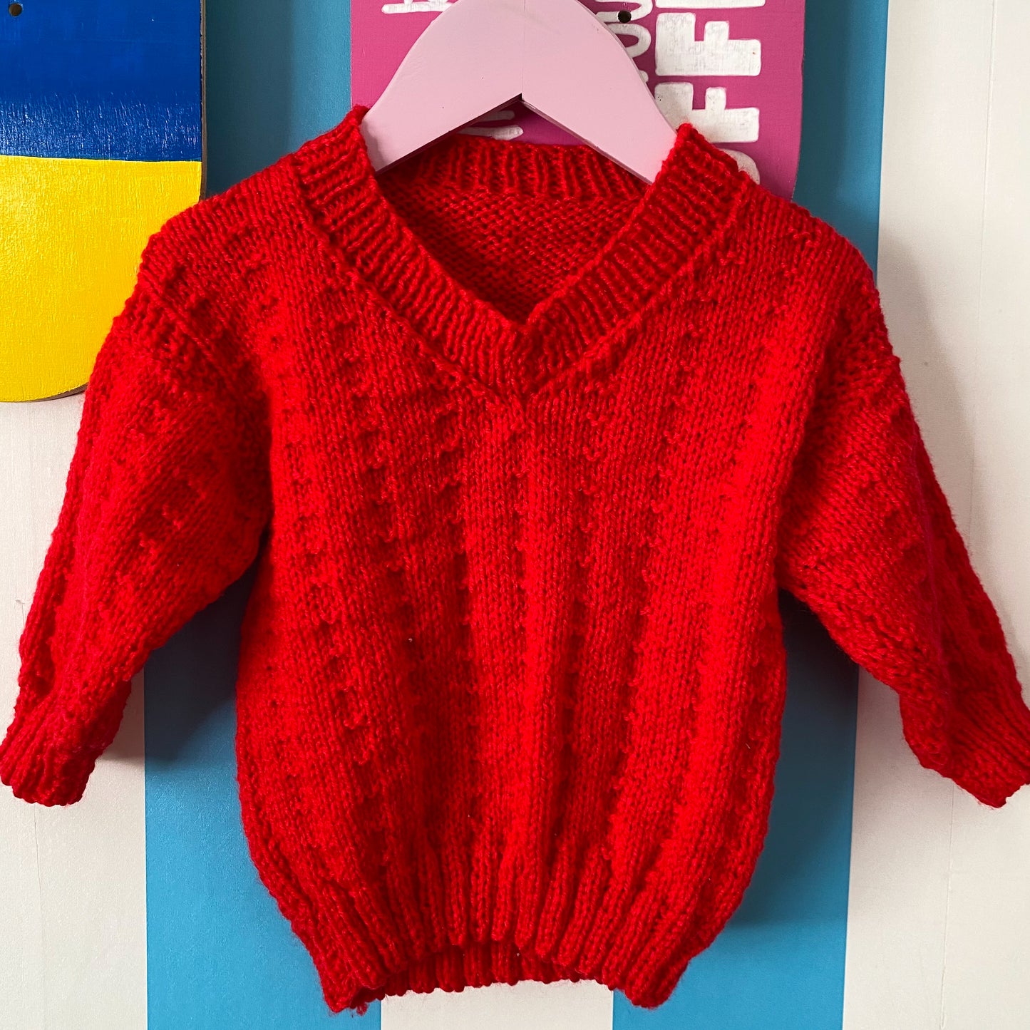 Handmade Knit Jumper - Size 3