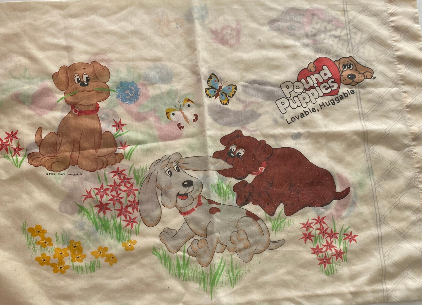 Vintage Pound Puppies Pillowcase