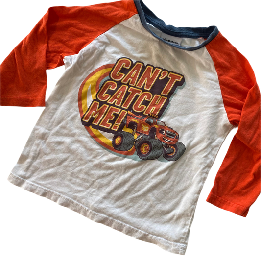 Blaze & The Mighty Machines Long Sleeve Top - Size 2