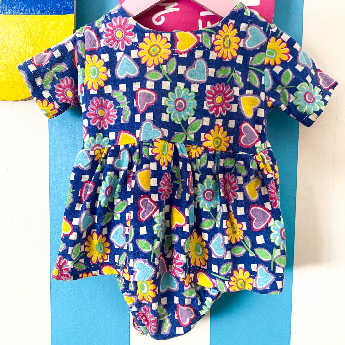 Vintage Cuties By Judy Romper Dress - Size 18M