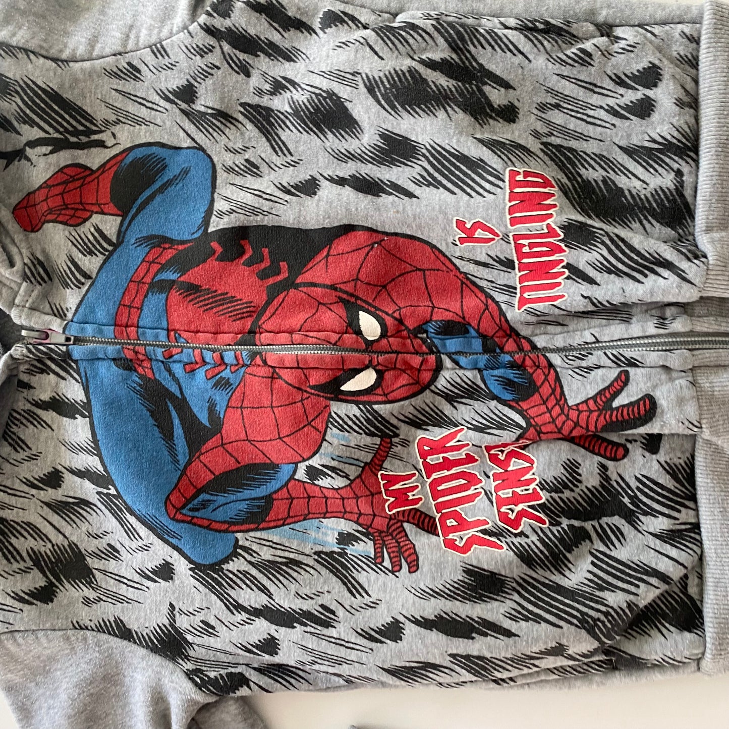Y2K Spider-Man Hoodie - Size 4