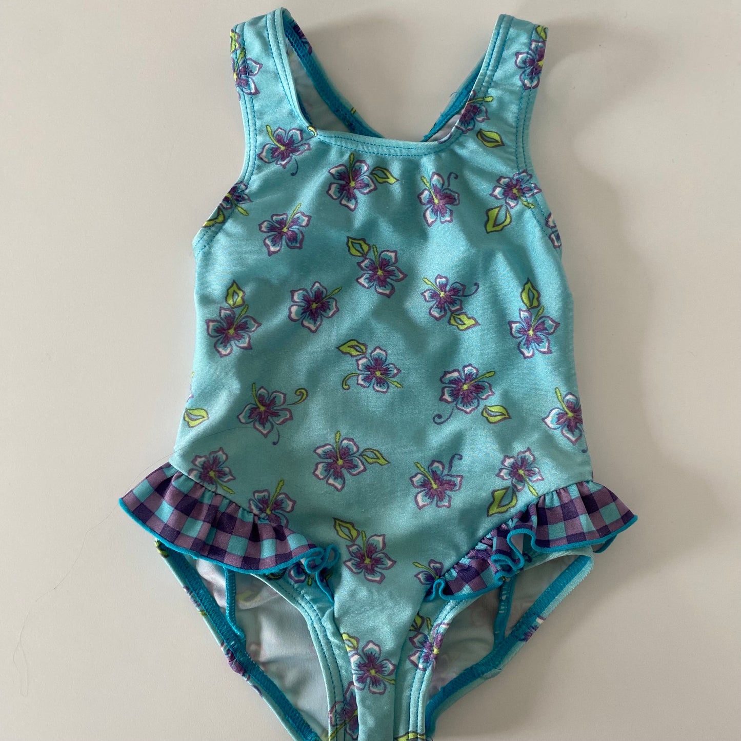 Vintage Pumpkin Patch Swimsuit - Size 1