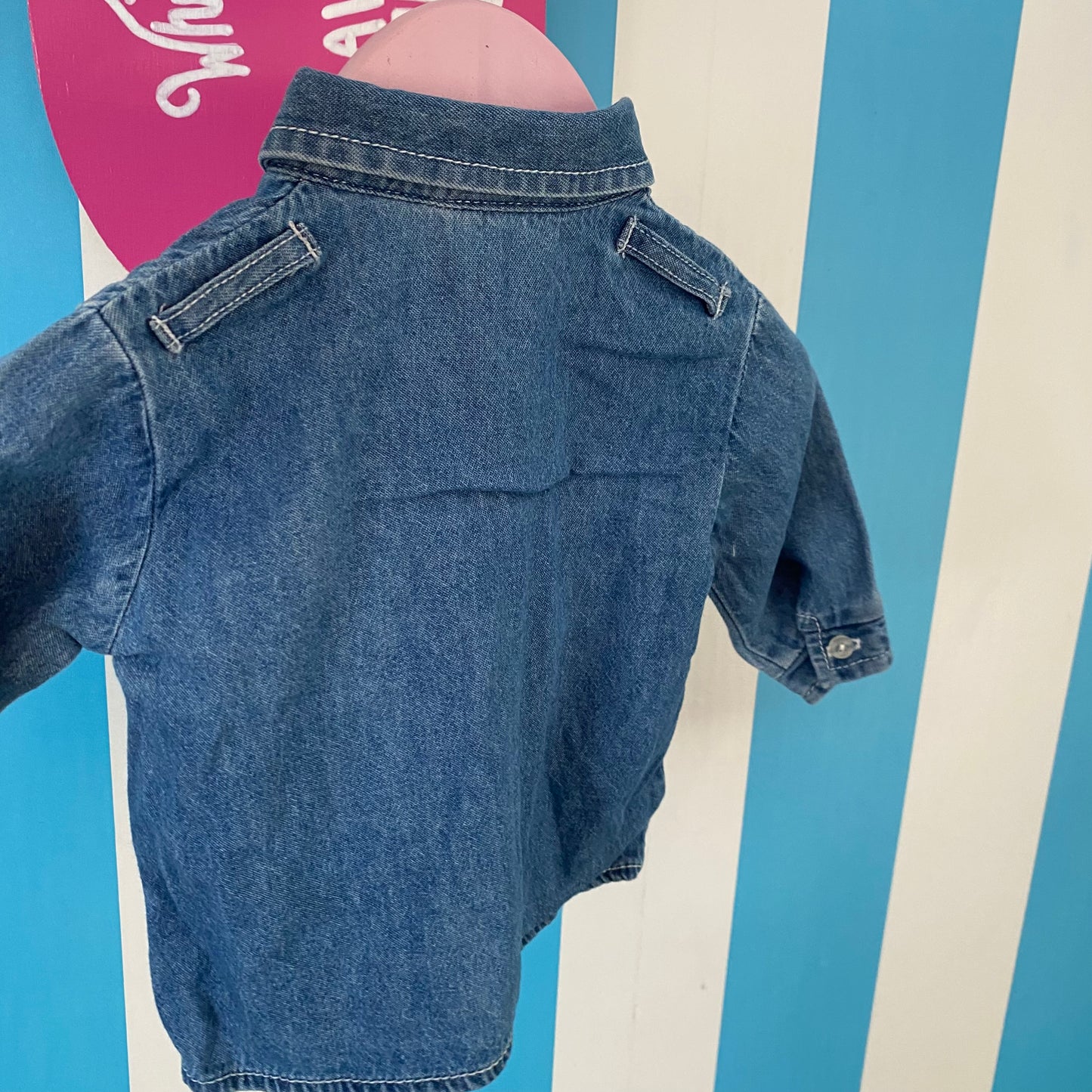 Vintage Denim Shirt - Size 3-6M