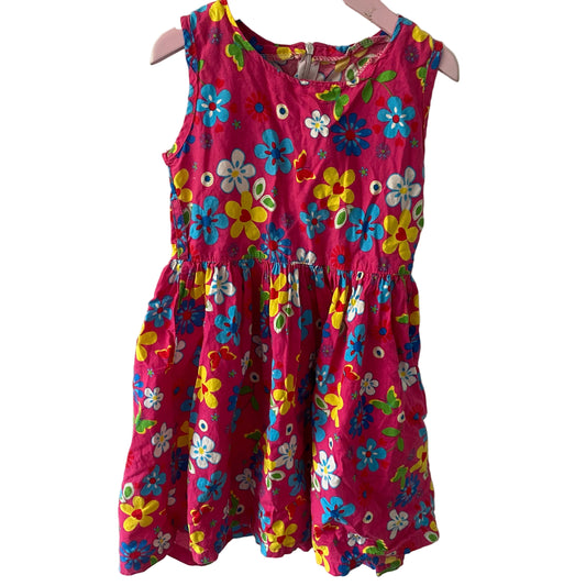 Vintage Floral Dress - Size 3-4Y