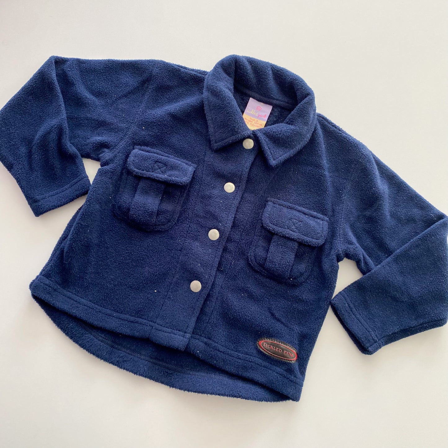 Vintage Tickled Pink Fleece Coat - Size 4