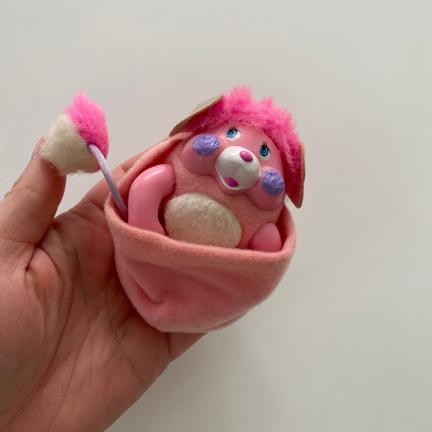 Vintage 1986 Mattel Pocket Popples Pink Party
