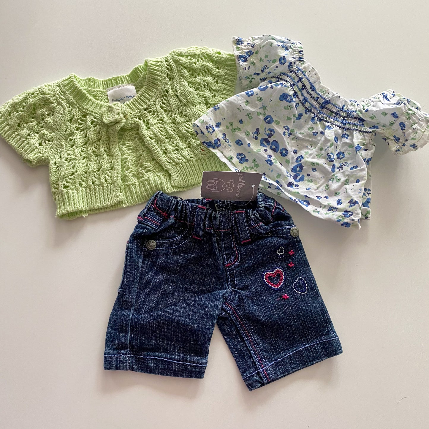Vintage Pumpkin Patch Bear Outfit (NEW)