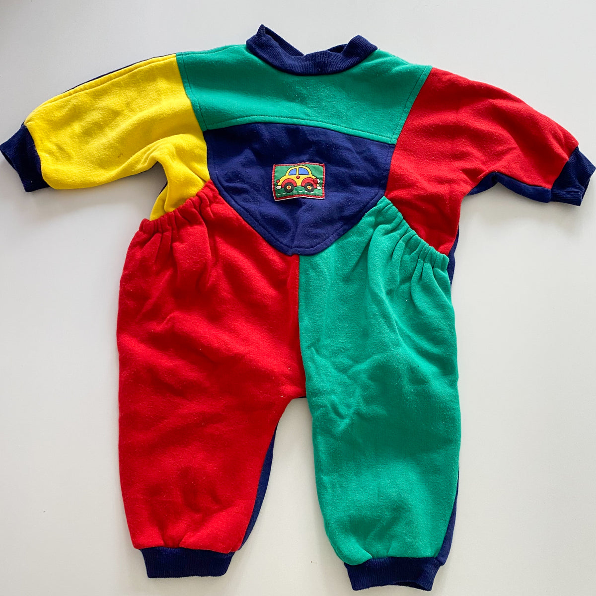 Vintage Colour Block Romper - Size 1