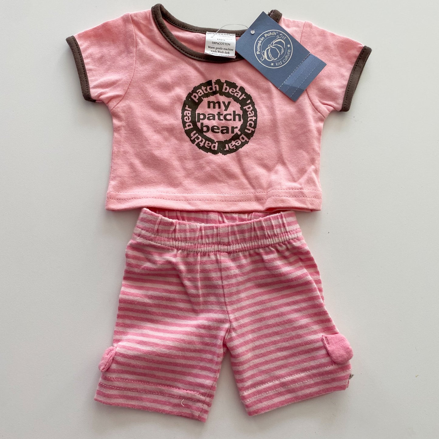Vintage Pumpkin Patch Bear Outfit (NEW)