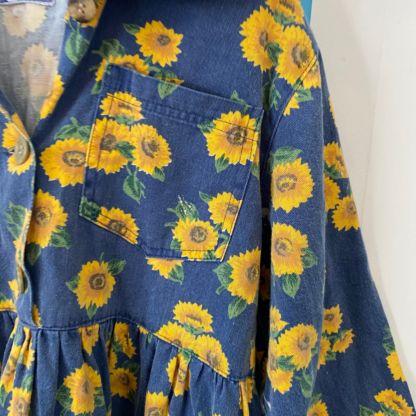 Vintage Sunflower Dress - Size 8