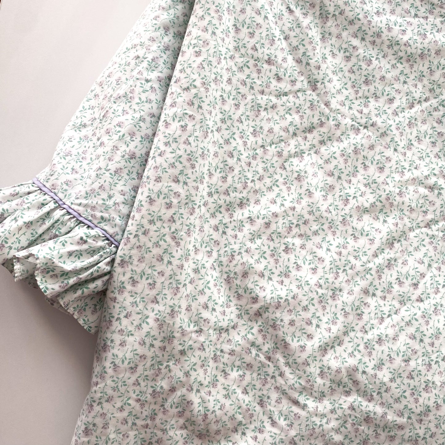 Vintage Floral Ruffle Edge Single Duvet Cover