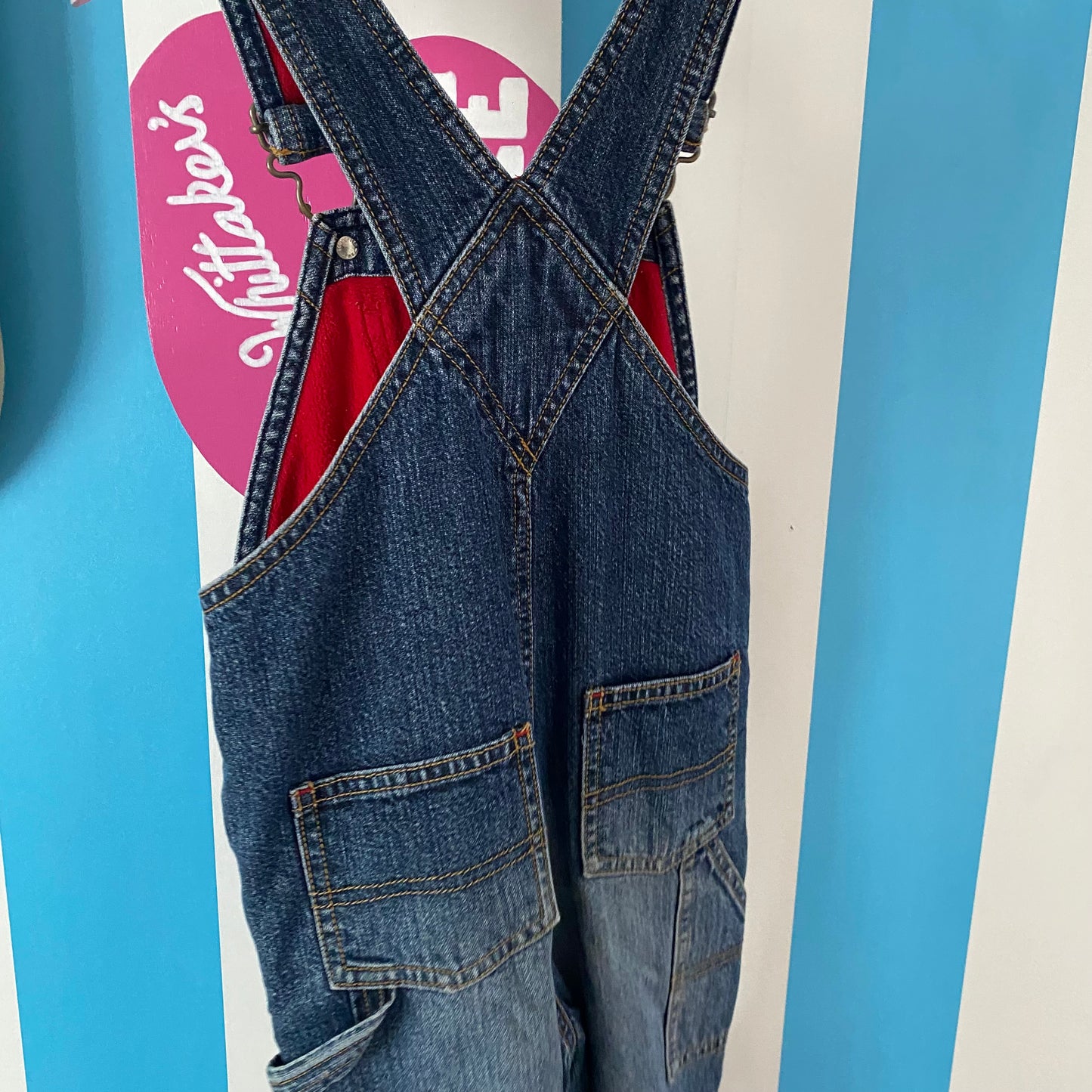 Old Navy Denim Fleece Lined Overalls - Size 3