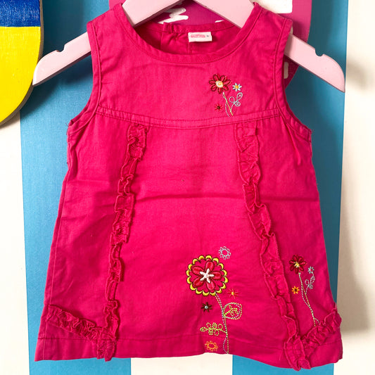Vintage Hot Pink Dress - Size 1