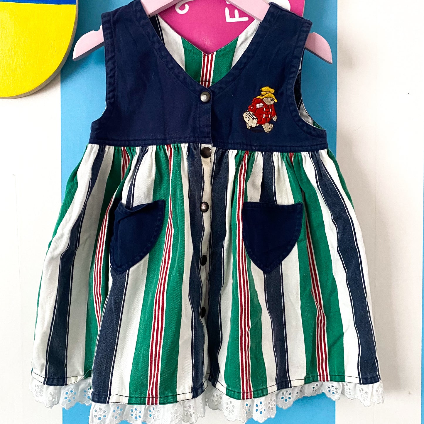 Vintage Paddington Bear Dress - Size 18M
