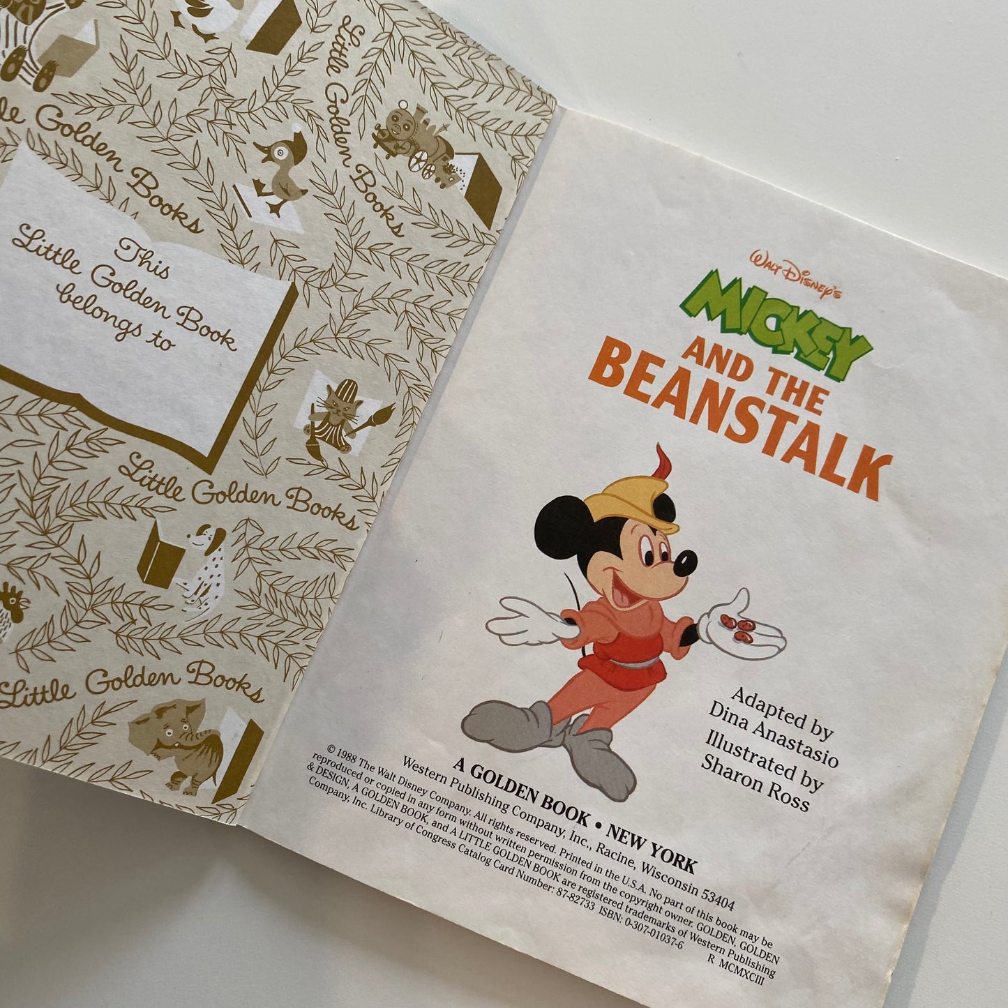 Book - Little Golden Mickey & The Beanstalk