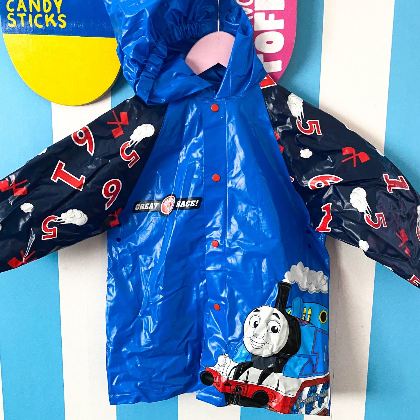 Thomas The Tank Engine Rain Jacket - Size 3-4Y