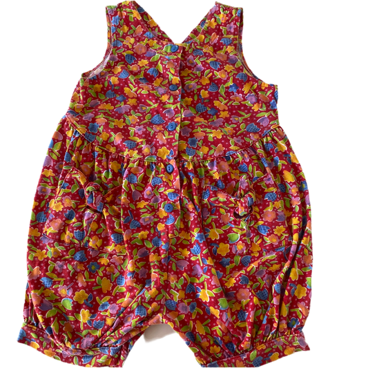 Vintage Floral Romper - Size 3-6Y