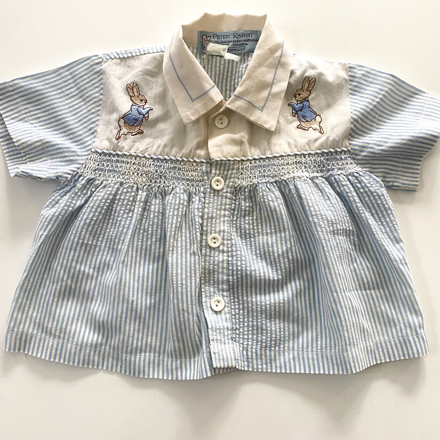 Vintage Peter Rabbit Smocked Top - Size 6M