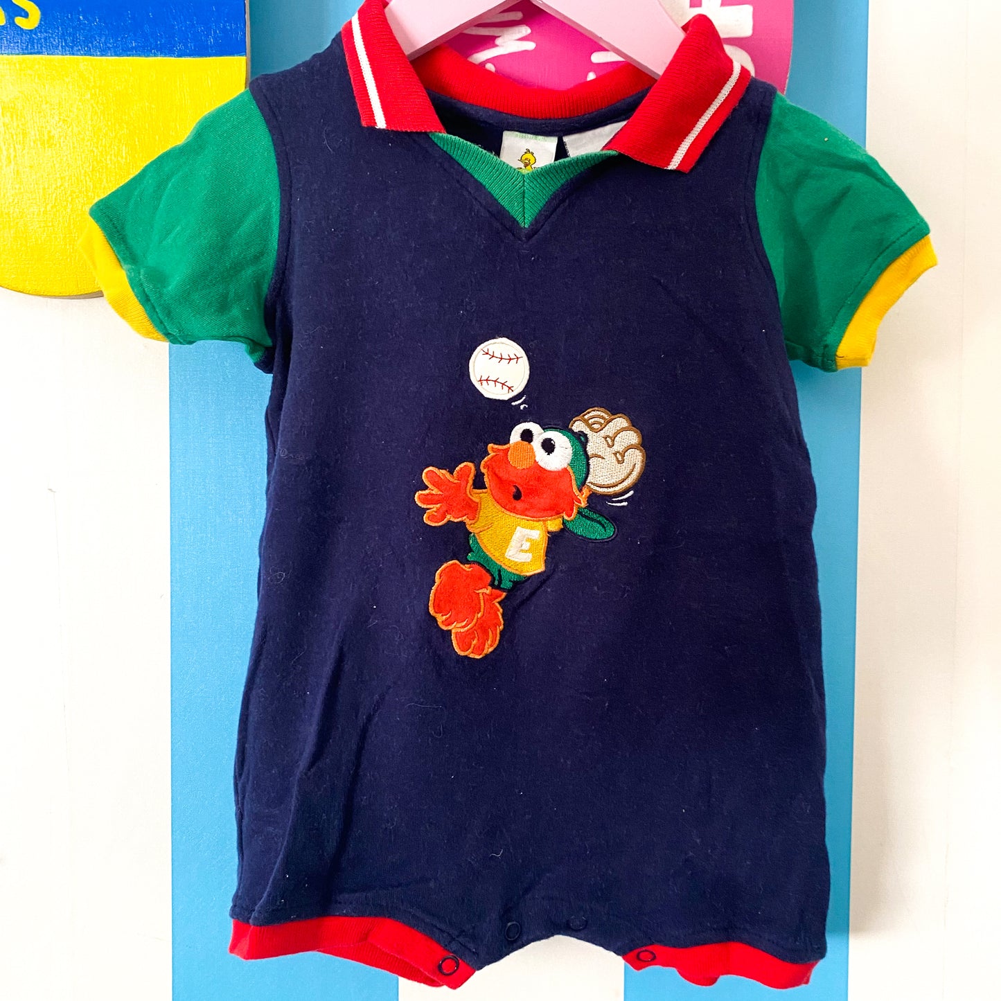 Vintage Sesame Street Romper - Size 9M