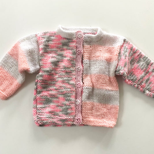 Handmade Knit Cardigan - Size 6M